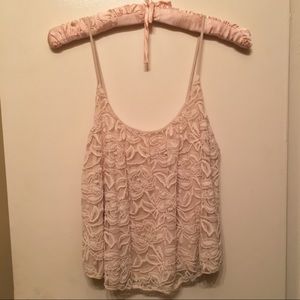 Cream Lace Top